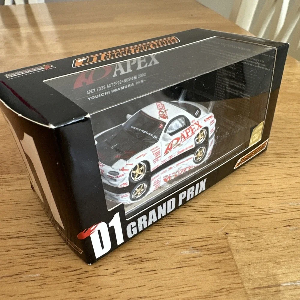 Hot Works 1/64 D1 GP Drift 2002 Mazda Rx-7 FD3s Apex AX75F92 NOS Youichi Imamura